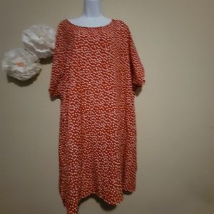 4X Red and White Floral Dress by Emery Rose (5x on tag)